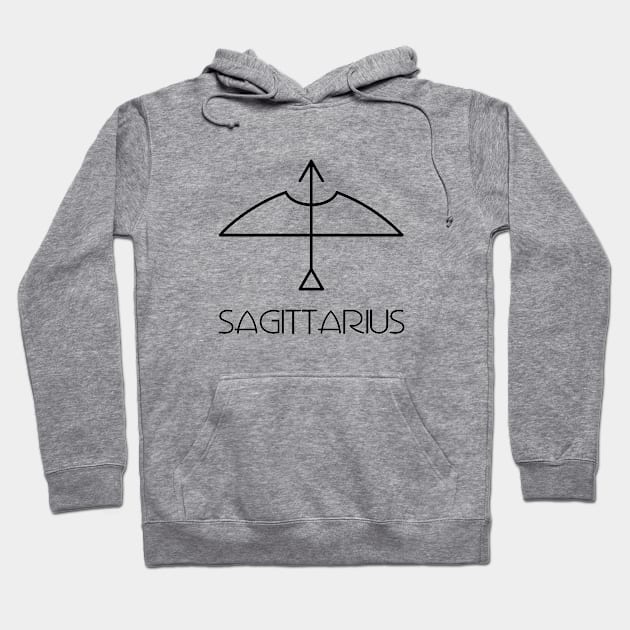 Sagittarius Doodle Line Art Hoodie by inotyler